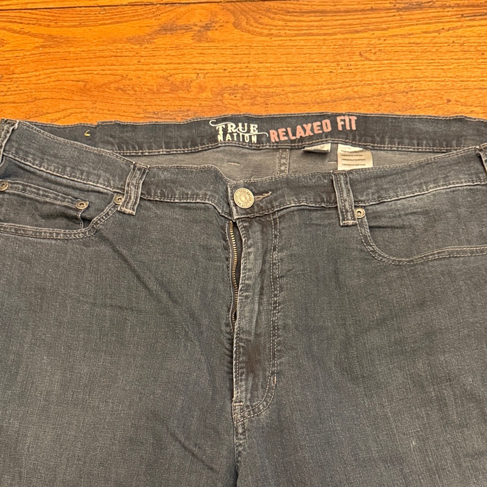 True Nation Men's Relaxed Fit Jeans - Black